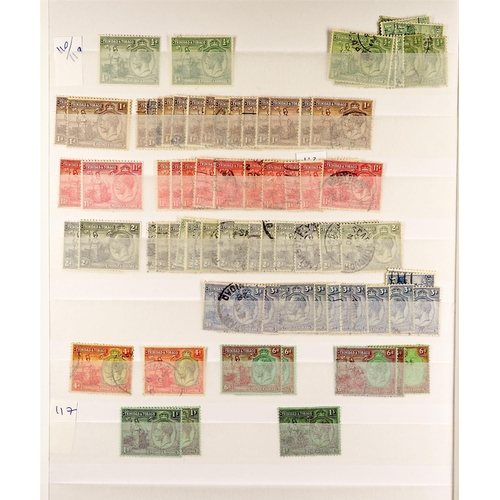 1307 - TRINIDAD & TOBAGO 1851 - 1970 ACCUMULATION of mint & used stamps on various pages, QV values to 1s m... 