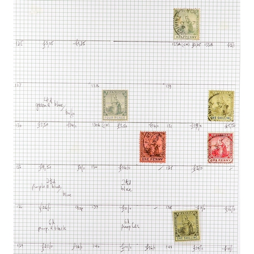 1307 - TRINIDAD & TOBAGO 1851 - 1970 ACCUMULATION of mint & used stamps on various pages, QV values to 1s m... 