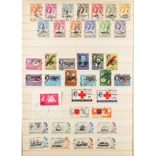 1310 - TRISTAN DA CUNHA 1952 - 1970 USED COLLECTION on protective pages, near- complete from 1952 (St Helen... 