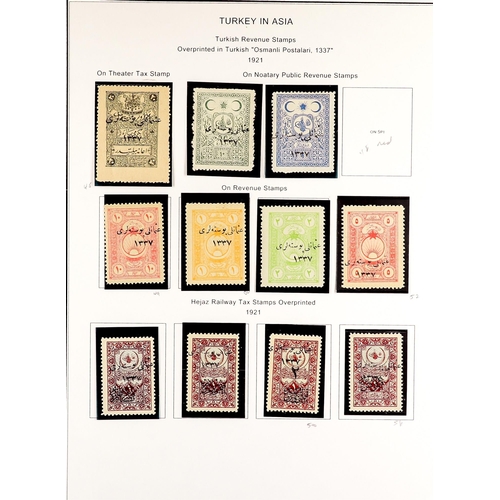 1315 - TURKEY 1920 - 1921 NATIONALIST GOVERNMENT IN ANGORA (ANKARA) An attractive collection of 46 mint sta... 