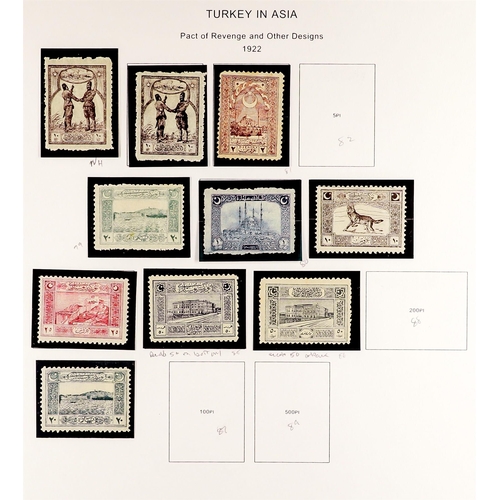 1316 - TURKEY 1922 - 1940 MINT COLLECTION collection on album pages, chiefly sets including some some never... 