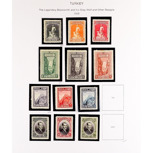 1316 - TURKEY 1922 - 1940 MINT COLLECTION collection on album pages, chiefly sets including some some never... 