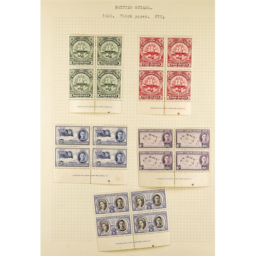 1319 - TURKS & CAICOS IS. 1900 - 1950 MINT COLLECTION on album pages, note pages, includes 1900-04 set, 190... 