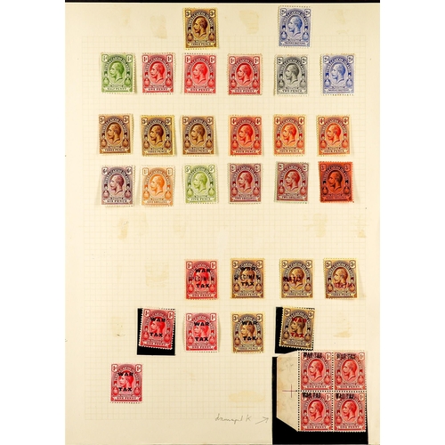 1319 - TURKS & CAICOS IS. 1900 - 1950 MINT COLLECTION on album pages, note pages, includes 1900-04 set, 190... 