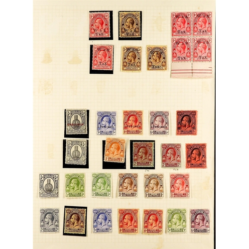 1319 - TURKS & CAICOS IS. 1900 - 1950 MINT COLLECTION on album pages, note pages, includes 1900-04 set, 190... 