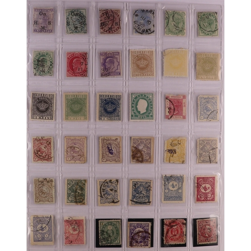 132 - WORLD RANGES All periods mint & used stamps in six volumes, includes Great Britain 1847-54 6d emboss... 