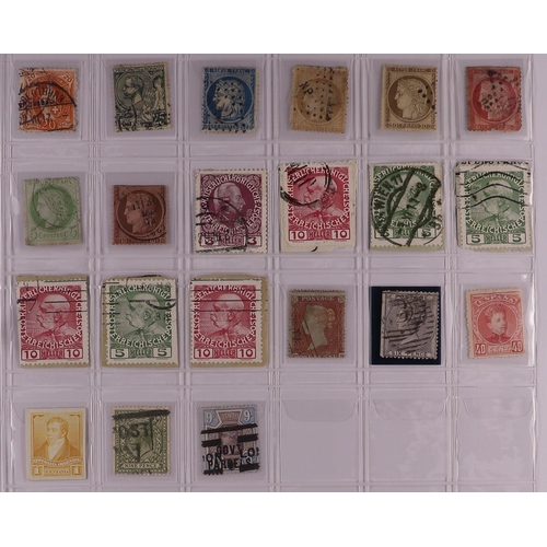 132 - WORLD RANGES All periods mint & used stamps in six volumes, includes Great Britain 1847-54 6d emboss... 