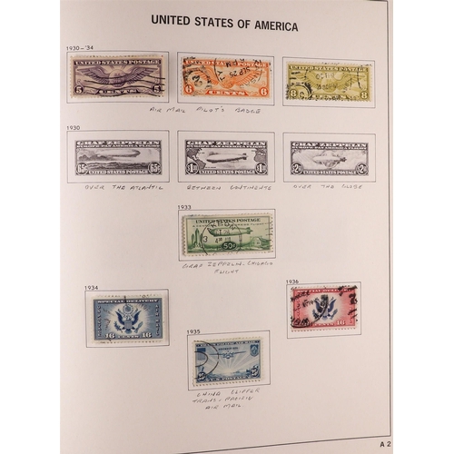 1323 - UNITED STATES 1847-1990 USED COLLECTION in two Davo albums, includes 1847 5c (corner fault) on cover... 