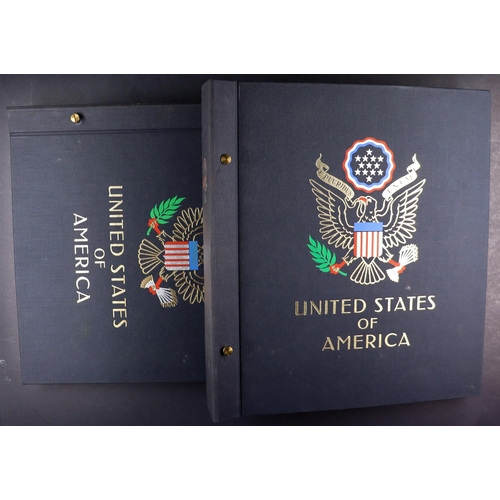 1323 - UNITED STATES 1847-1990 USED COLLECTION in two Davo albums, includes 1847 5c (corner fault) on cover... 