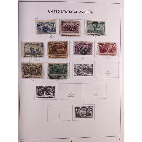 1324 - UNITED STATES 1857-1959 USED COLLECTION in Davo album, includes 1904 Louisiana set etc, plus additio... 