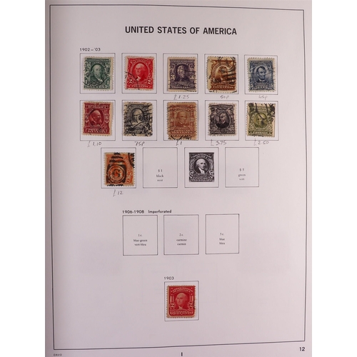 1324 - UNITED STATES 1857-1959 USED COLLECTION in Davo album, includes 1904 Louisiana set etc, plus additio... 