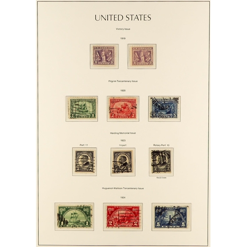 1325 - UNITED STATES 1861 - 1985 COLLECTION IN 7 LIGHTHOUSE ALBUMS of mint and used stamps, well-filled fro... 