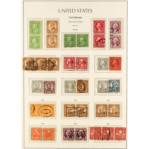 1325 - UNITED STATES 1861 - 1985 COLLECTION IN 7 LIGHTHOUSE ALBUMS of mint and used stamps, well-filled fro... 