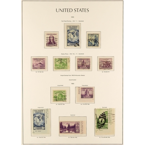 1325 - UNITED STATES 1861 - 1985 COLLECTION IN 7 LIGHTHOUSE ALBUMS of mint and used stamps, well-filled fro... 