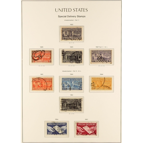 1325 - UNITED STATES 1861 - 1985 COLLECTION IN 7 LIGHTHOUSE ALBUMS of mint and used stamps, well-filled fro... 