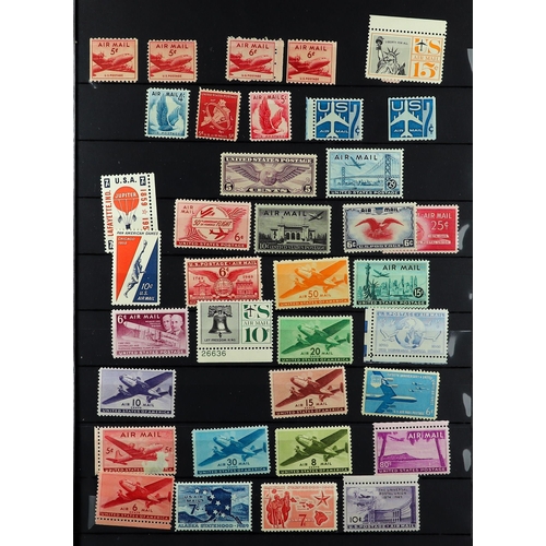 1326 - UNITED STATES 1923 - 1985 NEVER HINGED MINT stamps on protective pages, glassine envelopes (many 100... 