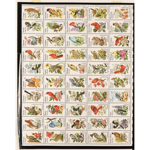 1327 - UNITED STATES 1930 - 1989 NEVER HINGED MINT COLLECTION in album, very fine (1,600+ stamps & 15 minia... 