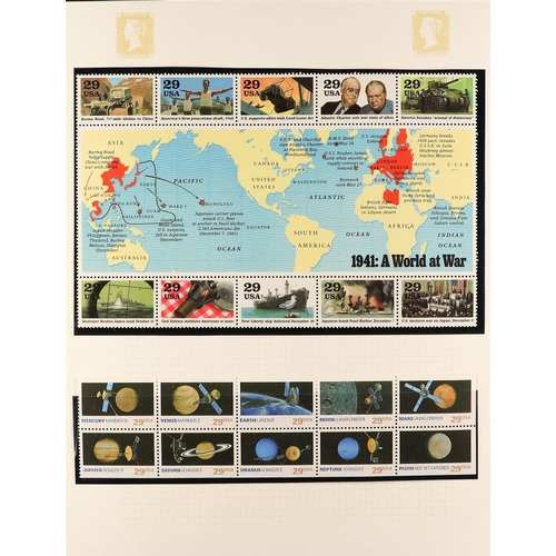 1329 - UNITED STATES 1990 - 2000 NEVER HINGED MINT collection in album, appears complete (800+ stamps, 40+ ... 