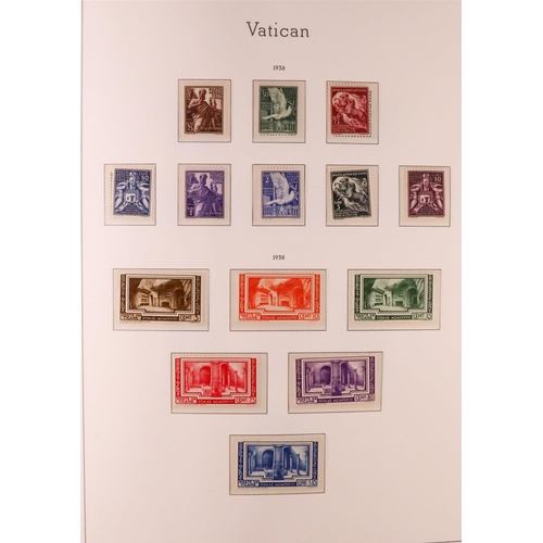 1333 - VATICAN CITY 1852-1998 COMPREHENSIVE MOSTLY NEVER HINGED MINT COLLECTION in hingeless Lighthouse alb... 