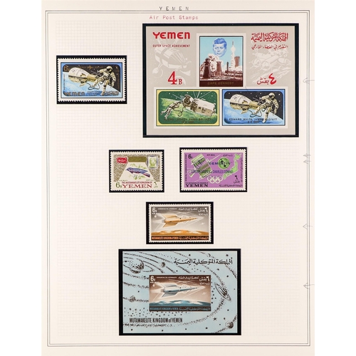 1339 - YEMEN 1962 - 1967 NEVER HINGED MINT COLLECTION of sets and miniature sheets from the Yemen Arab Repu... 