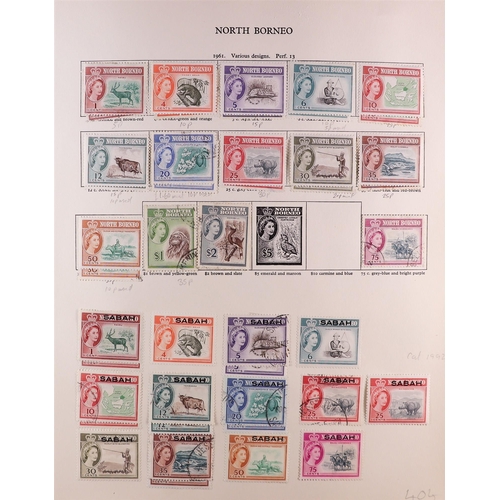 134 - BRITISH COMMONWEALTH 1952-1962 mint & used (sometimes both examples) collection in two well filled S... 