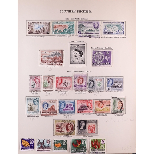 134 - BRITISH COMMONWEALTH 1952-1962 mint & used (sometimes both examples) collection in two well filled S... 