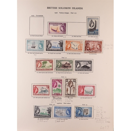 134 - BRITISH COMMONWEALTH 1952-1962 mint & used (sometimes both examples) collection in two well filled S... 