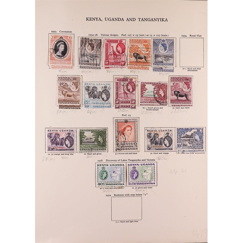 134 - BRITISH COMMONWEALTH 1952-1962 mint & used (sometimes both examples) collection in two well filled S... 