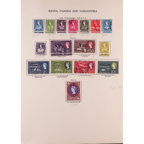 134 - BRITISH COMMONWEALTH 1952-1962 mint & used (sometimes both examples) collection in two well filled S... 