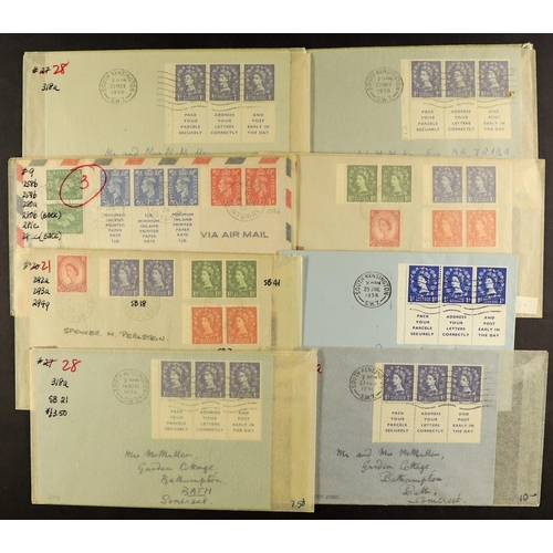 1347 - GREAT BRITAIN POSTAL HISTORY / COVERS mostly QV EL's to overseas destinations incl much trans-Atlant... 