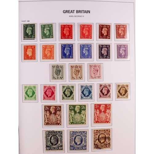 1349 - GREAT BRITAIN 1840-1970 COLLECTION in hingeless Davo album, includes 1840 1d Penny Black & 2d blue u... 