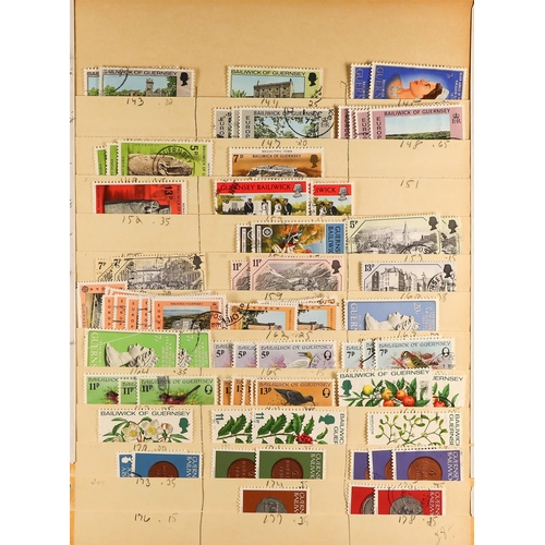 1350 - GREAT BRITAIN CARTON with stamps of all reigns in 7 stock books. Note stock and collections of mint ... 