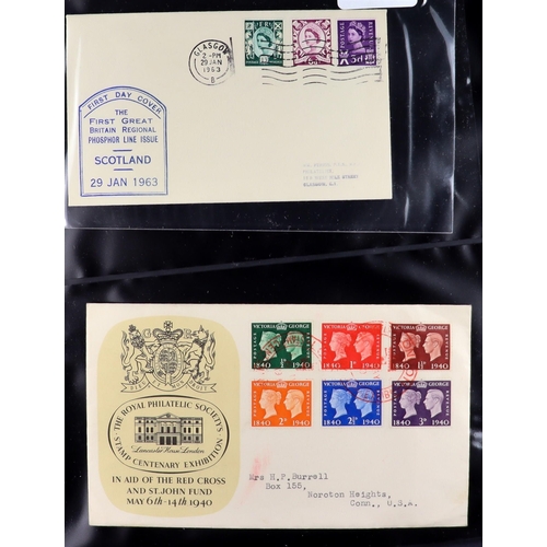 1352 - GREAT BRITAIN 1840-2007 COVERS COLLECTION in seven albums, includes mainly various Definitive issues... 