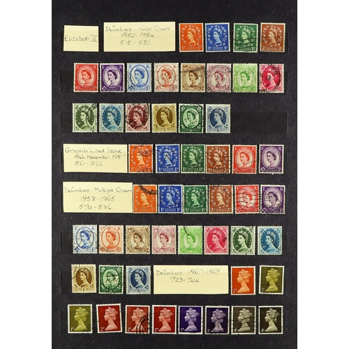 1354 - GREAT BRITAIN 1841 - 2007 USED COLLECTION in 7 volumes, with 6 books of mainly commemorative sets & ... 