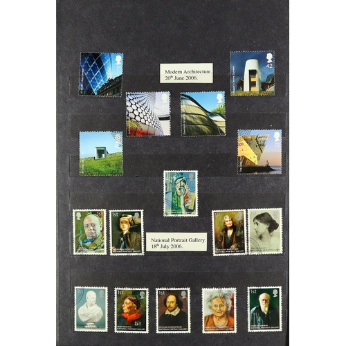 1354 - GREAT BRITAIN 1841 - 2007 USED COLLECTION in 7 volumes, with 6 books of mainly commemorative sets & ... 