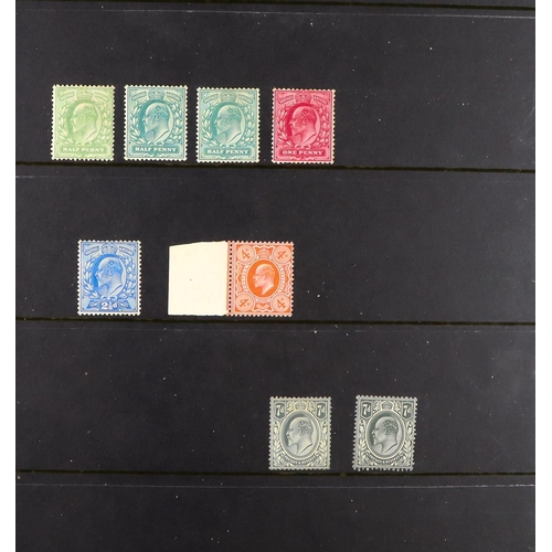 1356 - GREAT BRITAIN 1860's-1950's MINT COLLECTION on stock pages in binder, some issues are never hinged. ... 