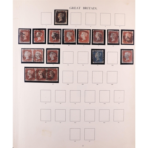 1359 - GREAT BRITAIN 1840-1970 MOSTLY USED COLLECTION in hingeless mounts in Windsor album, includes 1840 1... 