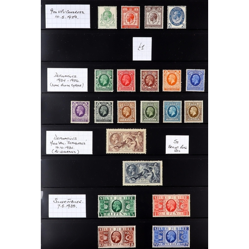 1360 - GREAT BRITAIN 1887-1936 MINT COLLECTION on stock pages, includes 1887-1900 Jubilee set to both 1s, 1... 