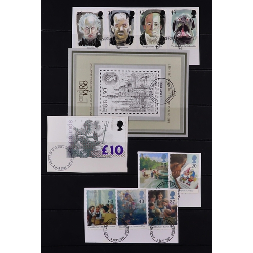 1361 - GREAT BRITAIN 1900's-2000's LARGE ACCUMULATION in about 40 stockbooks & albums, some mint/nhm but mo... 