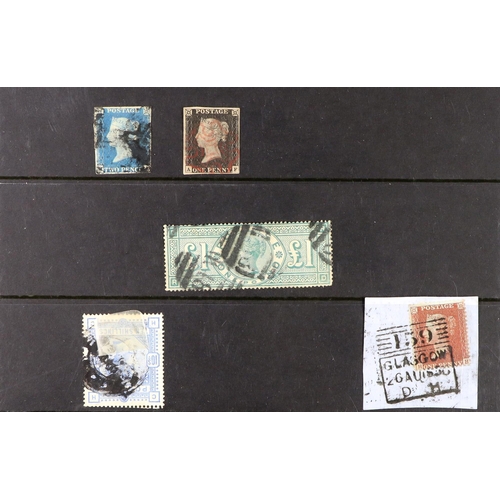 1365 - GREAT BRITAIN OLDE TYME ESTATE BALANCE of chiefly QV stamps on an assortment of untidy old album pag... 