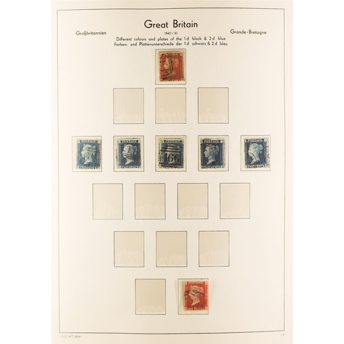 1375 - GREAT BRITAIN 1854 - 1979 COLLECTION of chiefly earlier used & later mint / never hinged mint in hin... 