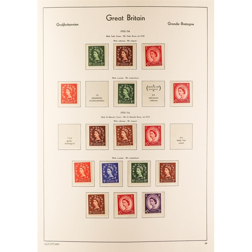 1375 - GREAT BRITAIN 1854 - 1979 COLLECTION of chiefly earlier used & later mint / never hinged mint in hin... 