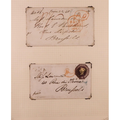 1396 - GB. COVERS & POSTAL HISTORY 1792 - 1946 COLLECTION of 22 covers & 8 fragments, includes 1797 with fa... 