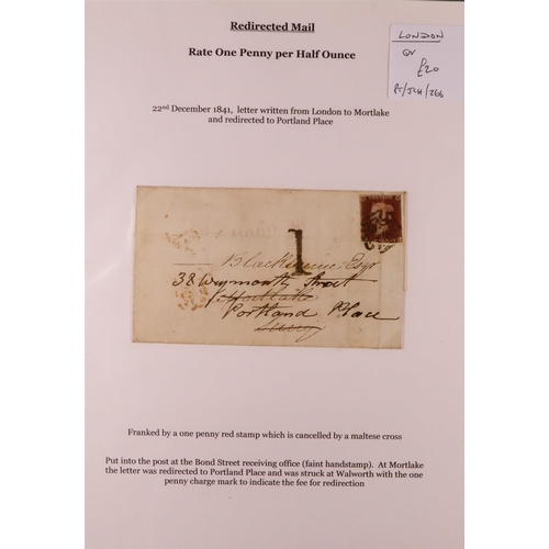 1396 - GB. COVERS & POSTAL HISTORY 1792 - 1946 COLLECTION of 22 covers & 8 fragments, includes 1797 with fa... 