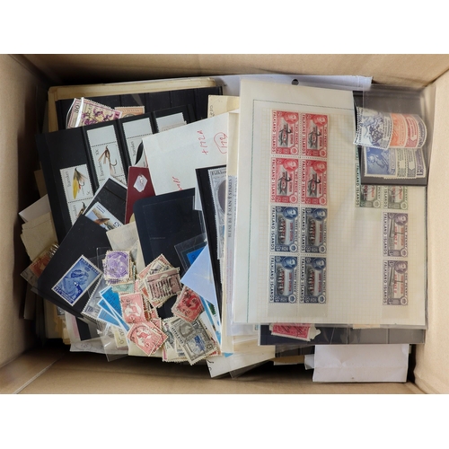 140 - COLLECTOR'S ESTATE IN TWO CARTONS World all periods, mint, nhm & used stamps in various albums & sto... 