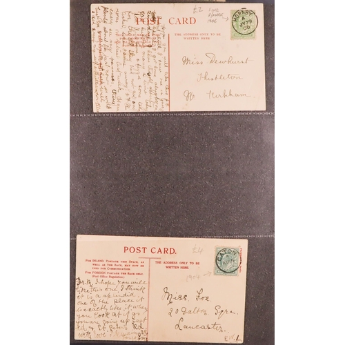 1411 - GB. COVERS & POSTAL HISTORY LANCASTER POSTAL HISTORY collection of 17 covers & p/cards spanning 1844... 