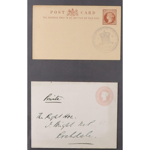 1417 - GB. COVERS & POSTAL HISTORY POSTAL HISTORY IN 4 BINDERS includes some written-up to a good standard,... 