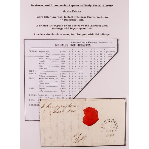 1417 - GB. COVERS & POSTAL HISTORY POSTAL HISTORY IN 4 BINDERS includes some written-up to a good standard,... 