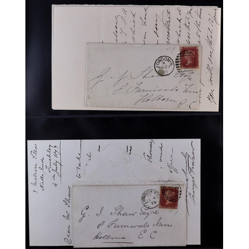 1477 - GB.QUEEN VICTORIA 1840-1900 USED ACCUMULATION in two stockbooks & binder, includes 1840 1d Penny Bla... 