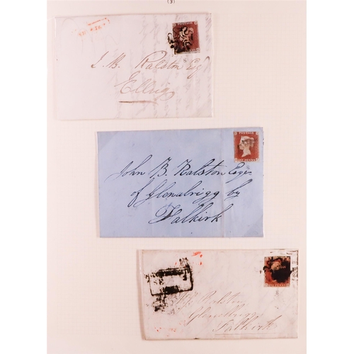 1478 - GB.QUEEN VICTORIA 1841 'BLACK PLATES' COLLECTION of 1d red-browns from black plates 1b to 11 inludes... 